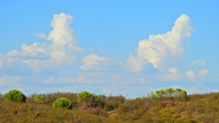 Obraz premium Clouds in the countryside: Algarve, Portugal