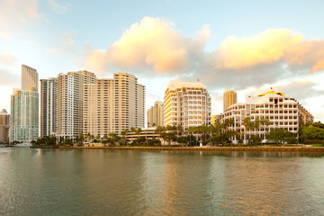 Obraz premium Brickell Key, Miami, Florida, USA