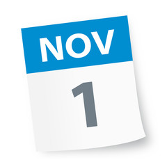 November 1 - Calendar Icon