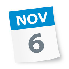 November 6 - Calendar Icon