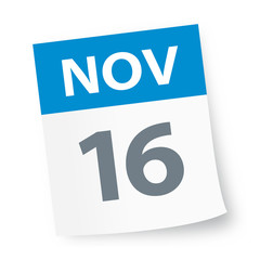 November 16 - Calendar Icon