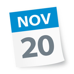 November 20 - Calendar Icon