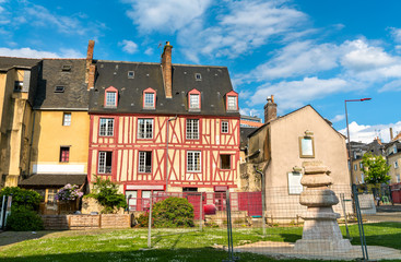 Fototapeta na wymiar Traditional houses in Le Mans, France