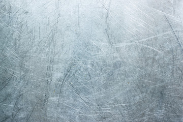 Texture of stainless steel wallpaper, background of metal with scuffs