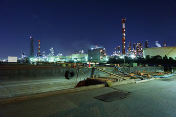 night view of Keihin manufacturing district