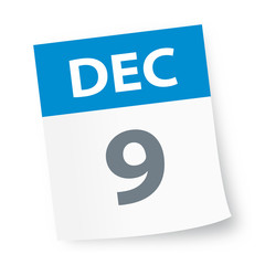 December 9 - Calendar Icon