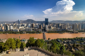 Fototapeta premium Panorama of Lanzhou