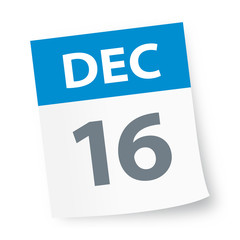 December 16 - Calendar Icon