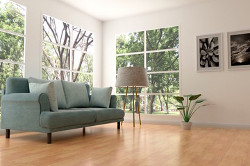 living room design interior 3d rendering
