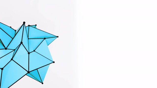4K Abstract Collapsing Polygons