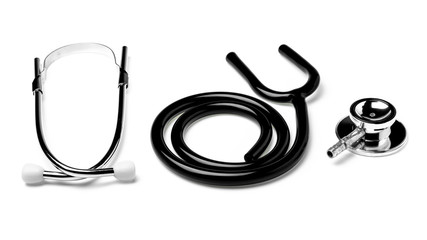 stethoscope isolated on white background.