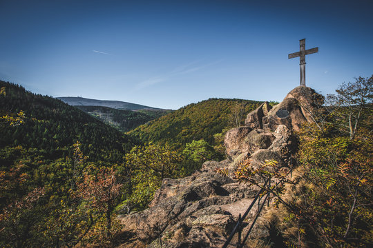 Ilsestein mit Brocken, Harz