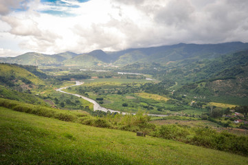 Landscapes around Orosi Valley near the city of Cartago, Costa Rica. The place is good for visiting on a day trip from San Jose