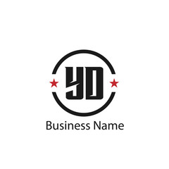 Initial Letter YD Logo Template Design