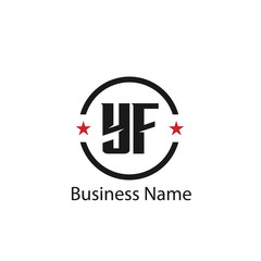 Initial Letter YF Logo Template Design