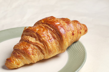 Close up of croissant