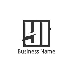 Obraz premium Initial Letter YI Logo Template Design