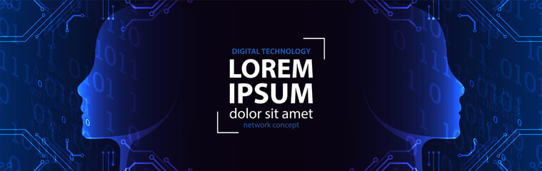 Artificial intelligence concept. Technology background.