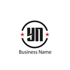 Initial Letter YN Logo Template Design