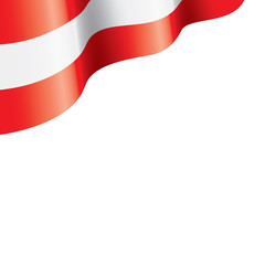Austria flag, vector illustration on a white background