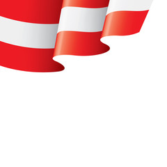 Austria flag, vector illustration on a white background