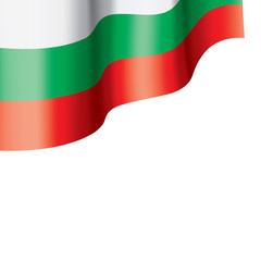 Bulgaria flag, vector illustration on a white background