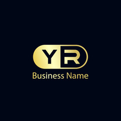 Initial Letter YR Logo Template Design