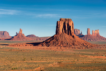 Beautiful Monument valley at sunrise in Arizona - Utah. © lucky-photo