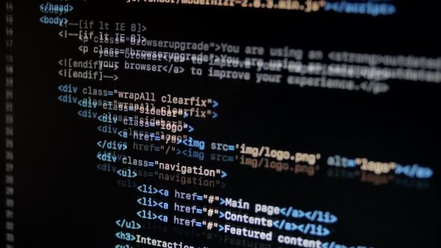 HTML Web Page Code Scrolling