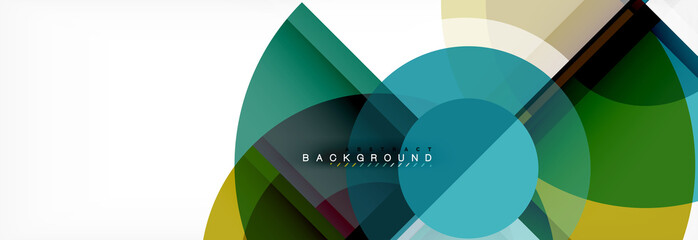 Obraz premium Vector fantastic circle modern geometric background template