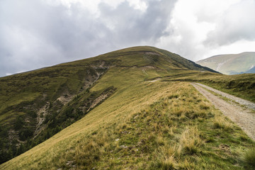landscape with offroad on the mountain somewhere in Romania
