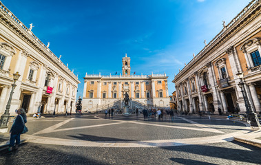 Fototapeta na wymiar Campidoglio square in Rome