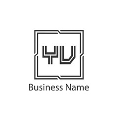 Initial Letter YV Logo Template Design
