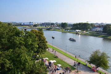 La Vistule, vue du Wawel