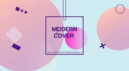 Memphis Minimal Geometric Pattern. Geometric Elements, Minimal Business Cover Template. Memphis Futuristic Flyer Flat Corporate Identity. Contemporary Elegant Hipster Vector Cover Presentation.