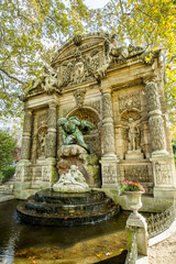 Fototapeta na wymiar The Medici Fountain at Jardin du Luxembourg, Paris, France