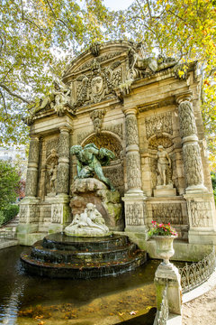 The Medici Fountain at Jardin du Luxembourg, Paris, France