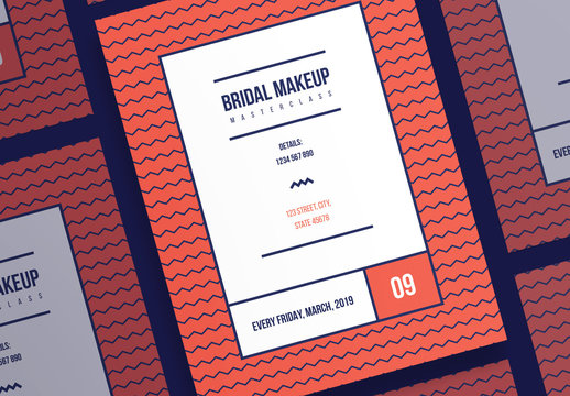 Poster Layout with Geometric Patterns
