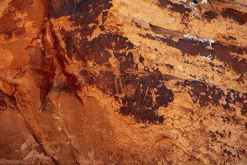 Moab Man pictograph panel details