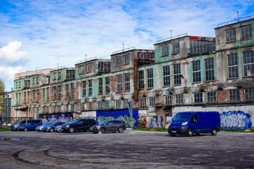 TALLINN, ESTONIA - JULY 23. 2019. Telliskivi is a former industrial complex and now the creative centre of Tallinn.