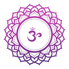 Crown Chakra Vector Illustration