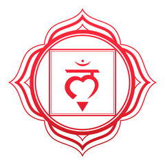 Root Chakra Vector Illustration
