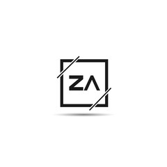 Initial Letter ZA Logo Template Design - obrazy, fototapety, plakaty