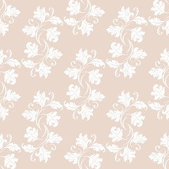 seamless abstract pattern with floral motive