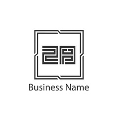 Initial Letter ZB Logo Template Design