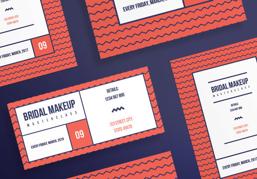 Flyer Layout with Geometric Patterns