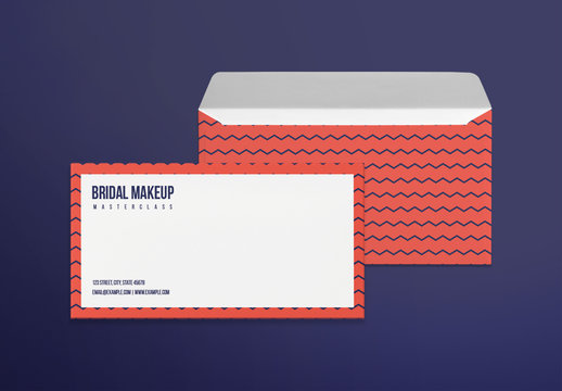 Envelope Layout with Geometric Patterns