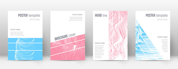 Cover page design template. Geometric brochure lay