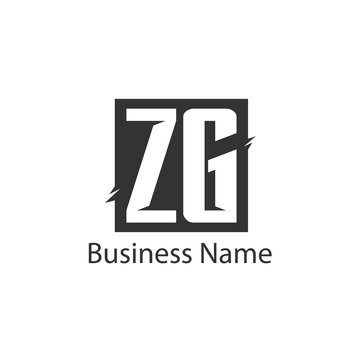 Initial Letter ZG Logo Template Design
