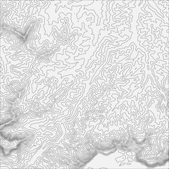 Topographic map background concept with space for your copy. Topo contour map background, vector illustration